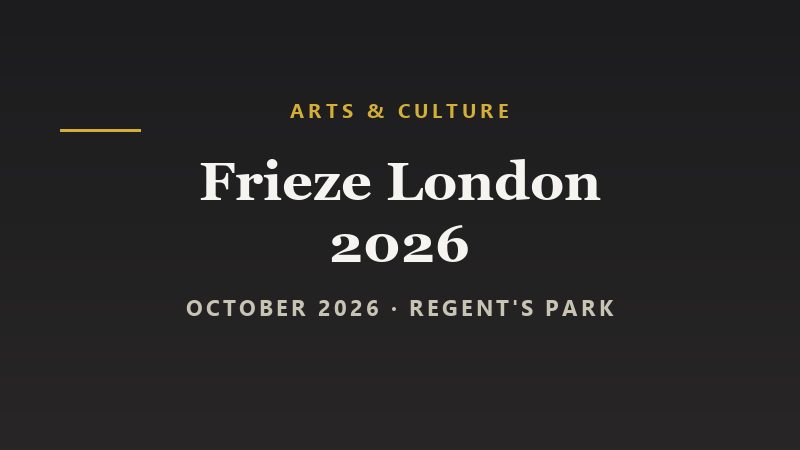 Frieze London 2026